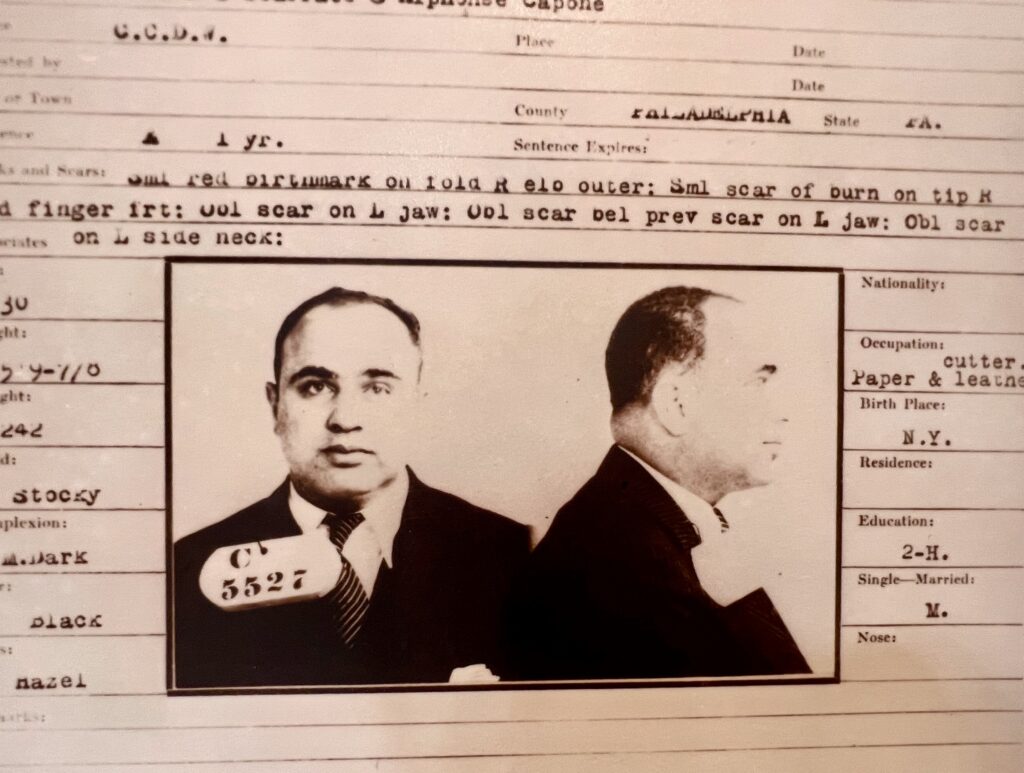 Al Capone's mug shot