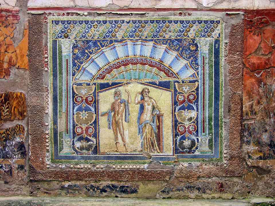 mosaic in the Antiquarium
