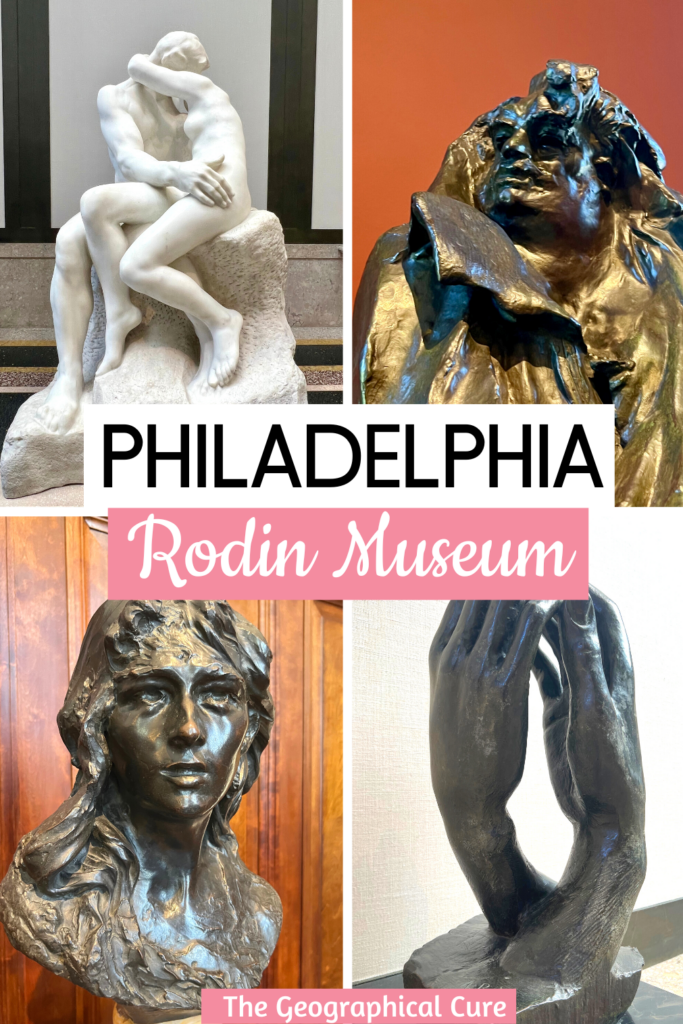 Pinterest pin for guide to Philadelphia's Rodin Museum