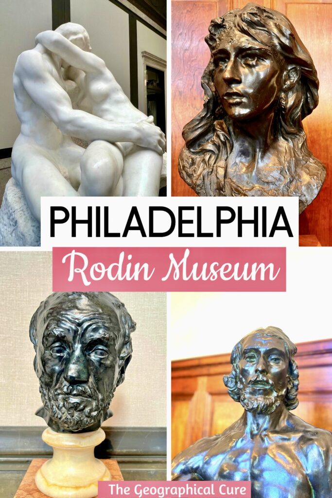 Pinterest pin for guide to Philadelphia's Rodin Museum