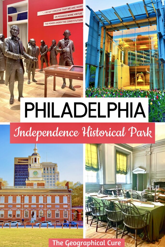Pinterest pin for guide to Independence national Historical Park