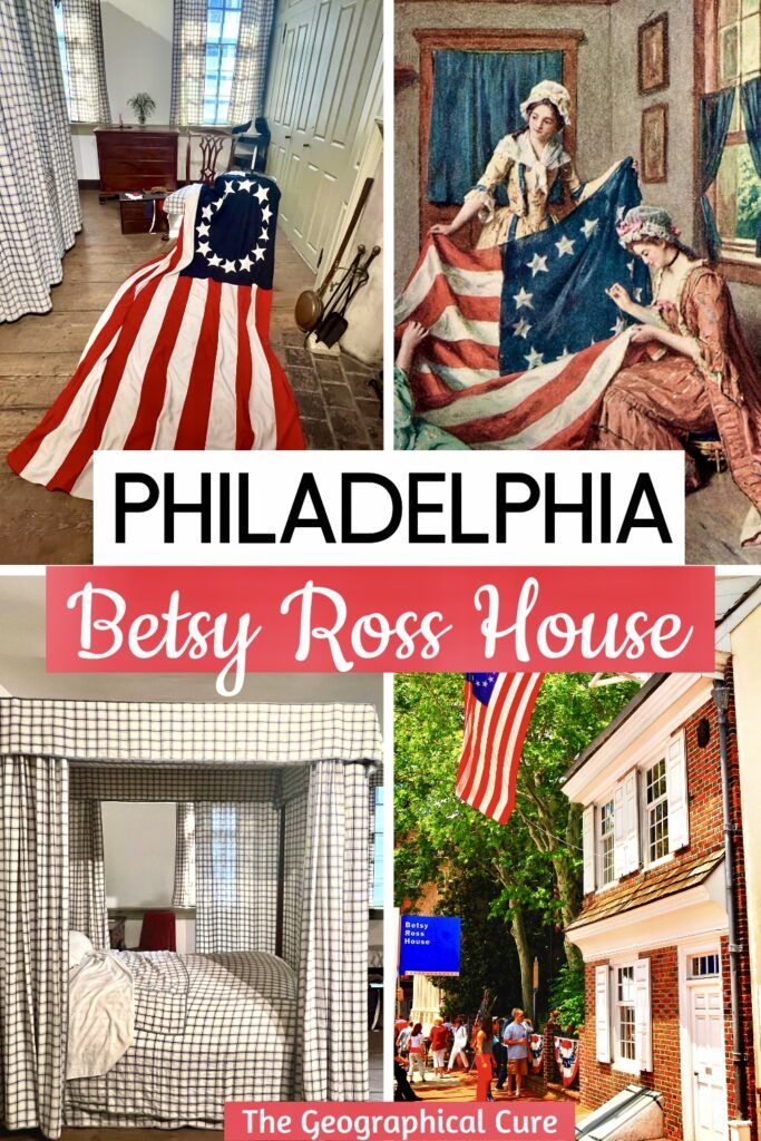 Pinterest pin for guide to the Betsy Ross House