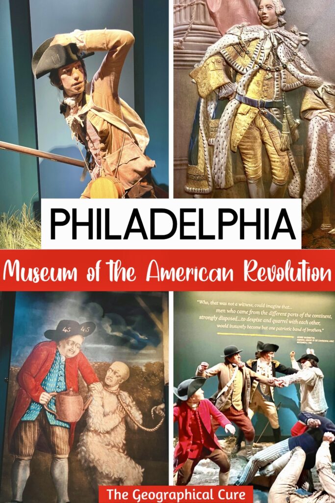 Pinterest pin for guide to the Museum of the American Revolution