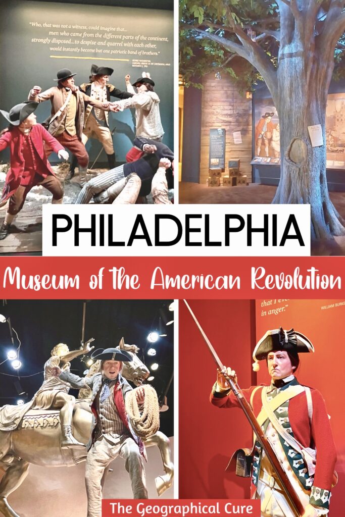 Pinterest pin for guide to the Museum of the American Revolution