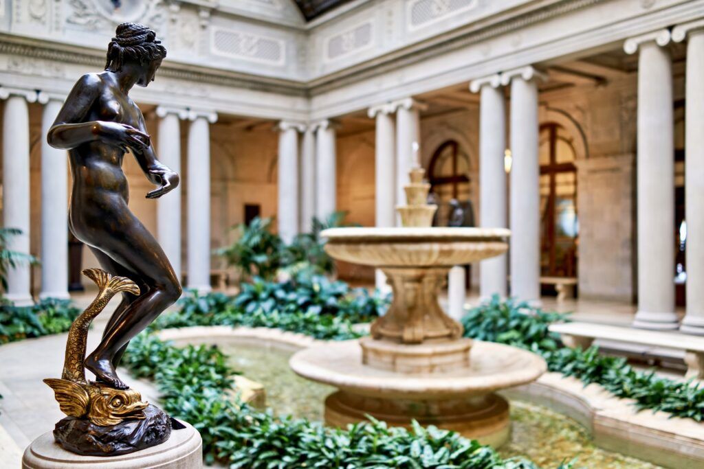 courtyard of the Frick