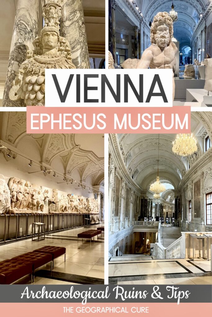 Pinterest pin for guide to Vienna's Ephesus Museum