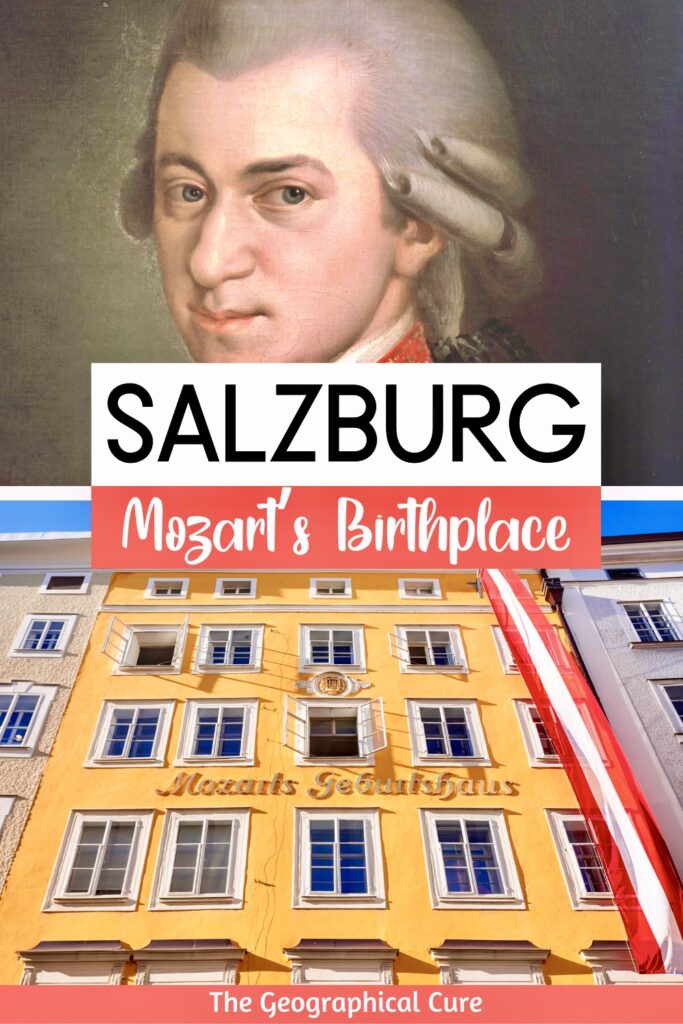 Pinterest pin for guide to Mozart's Birthplace