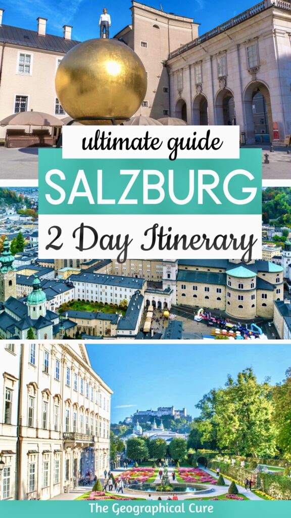 Pinterest pin for 2 days in Salzburg itinerary