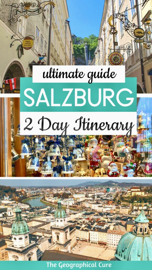 Pinterest pin for 2 days in Salzburg itinerary