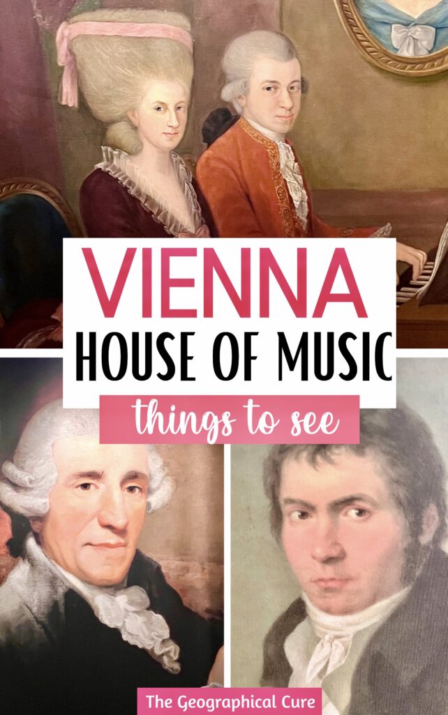 Pinterest pin for guide to the House of Music in Vienna