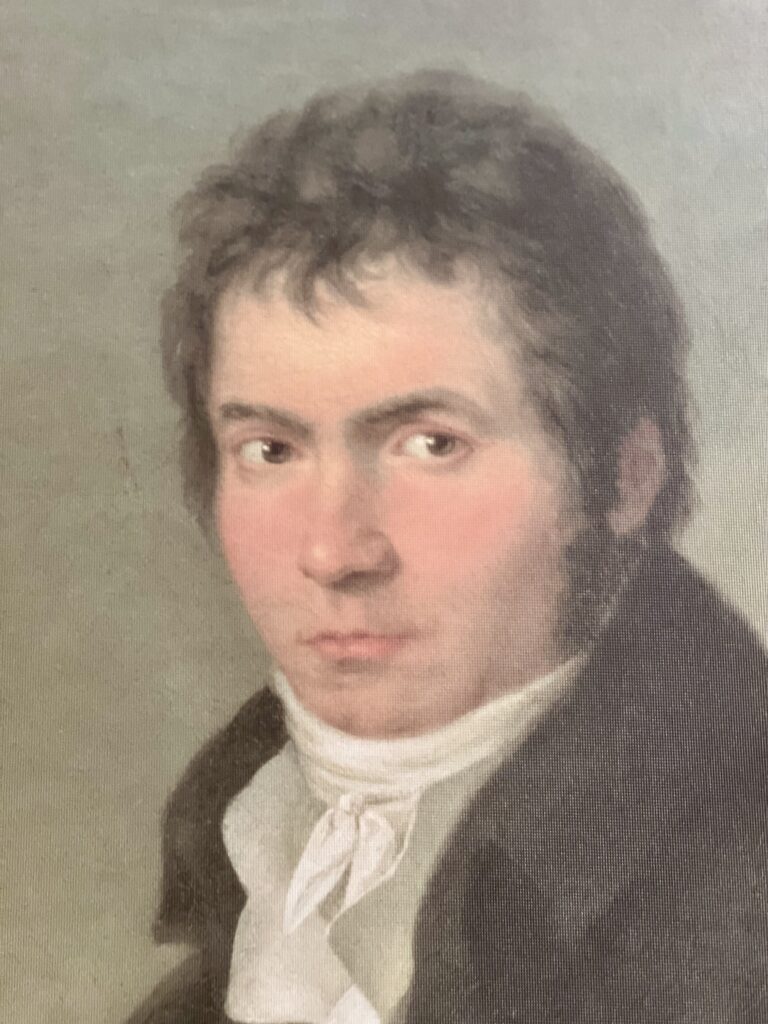 portrait of 33 year old Beethoven