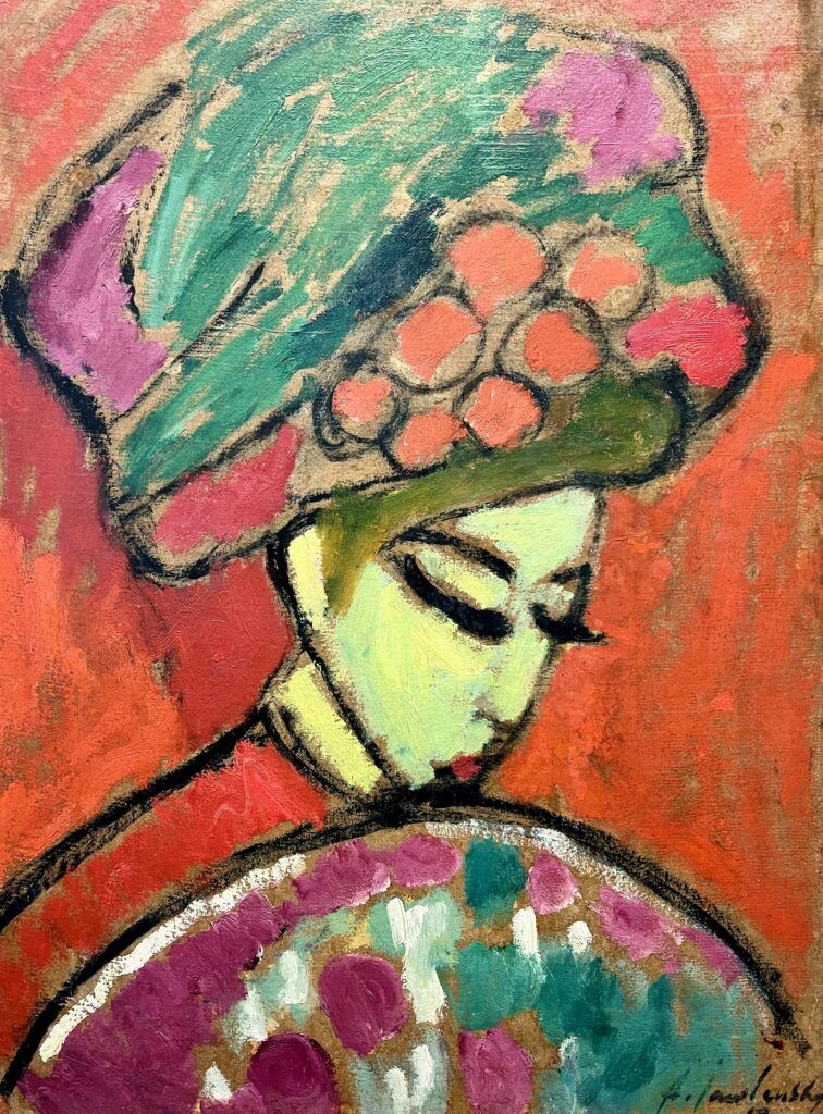 Jawlensky, Young Girl with a Flowered Hat, 1910