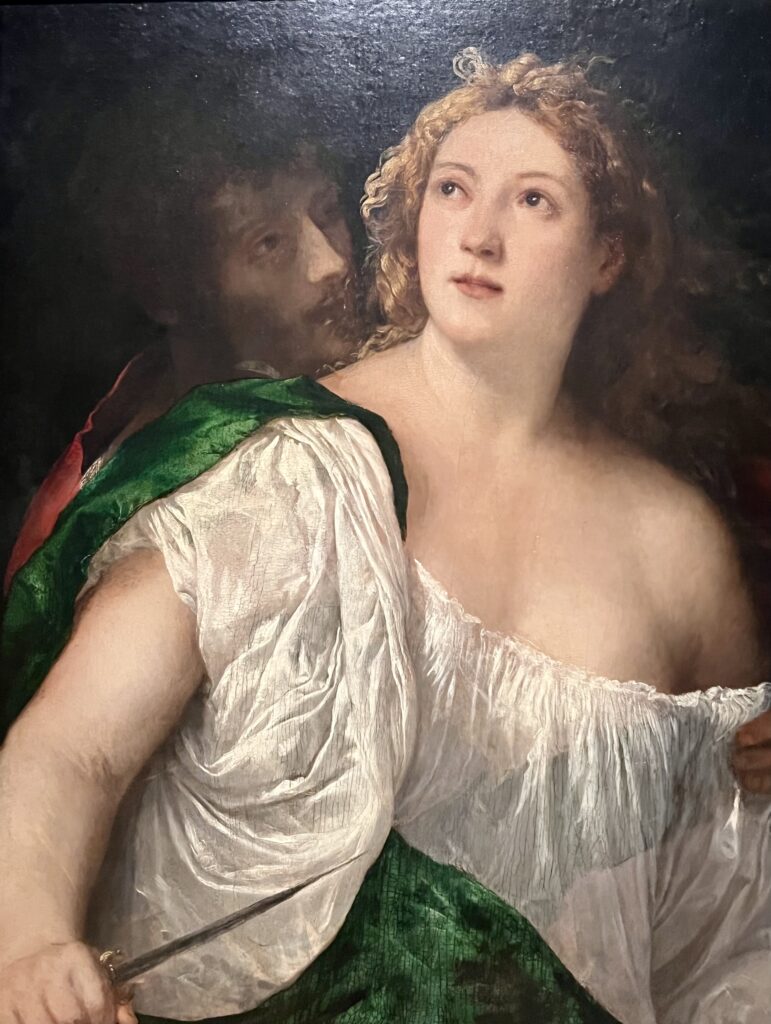 Titian, Lucretia and her Husband, 1515