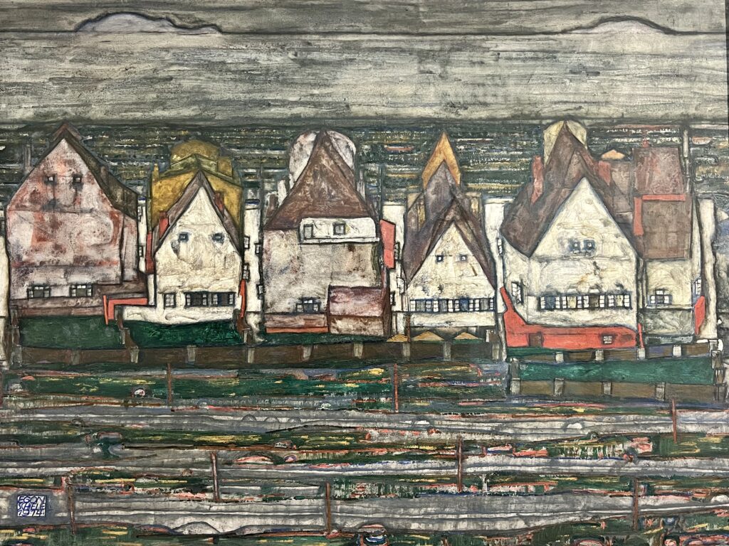 Schiele, Houses by the Sea, 1914