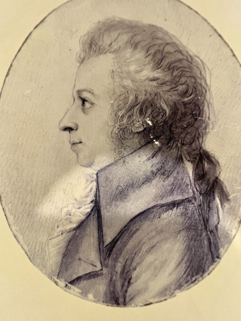 silverpoint pen drawing considered the most authentic portrait of Mozart