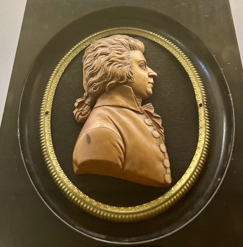 wax relief of Mozart, 1789