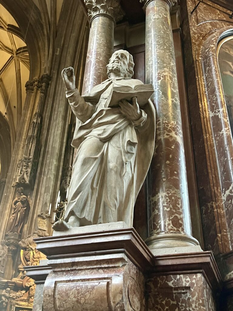 sculpture in the cathedral