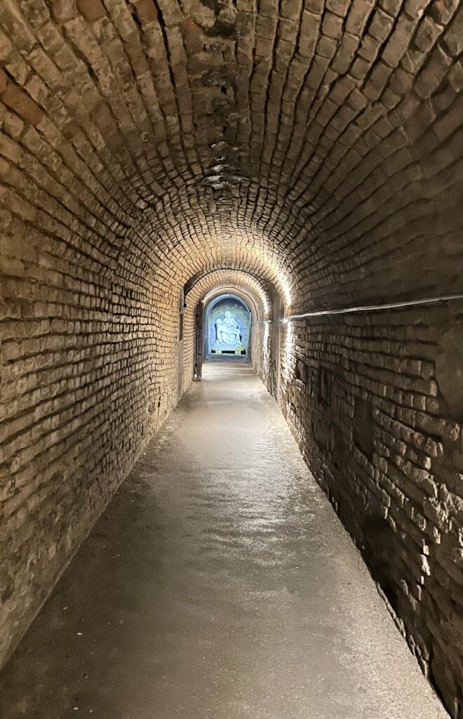 corridor in the catacombs