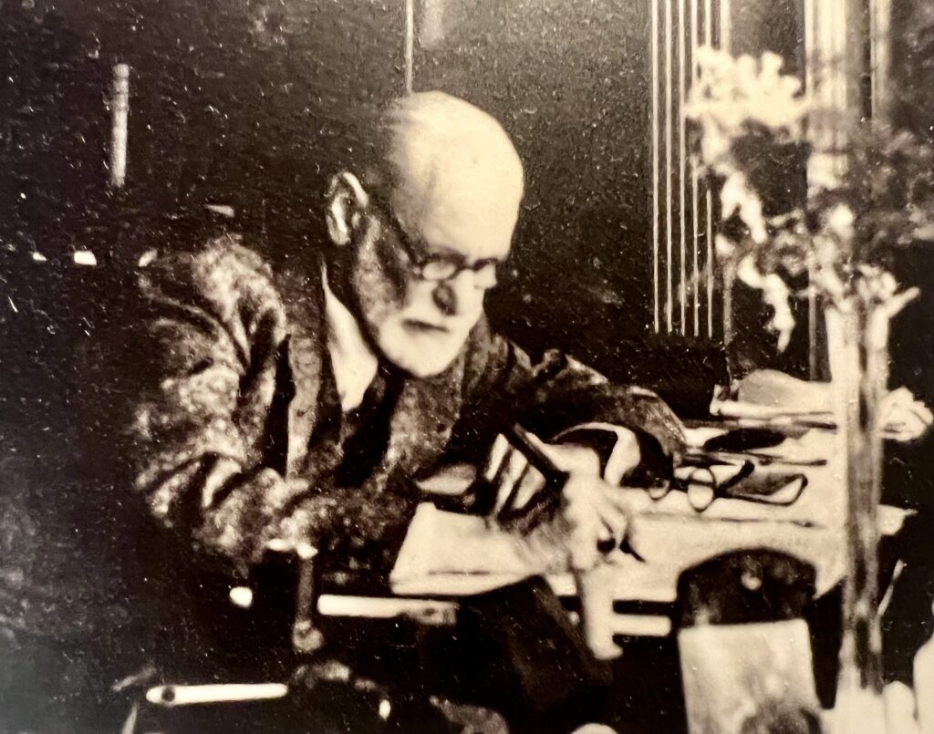 photograph of Freud in the museum