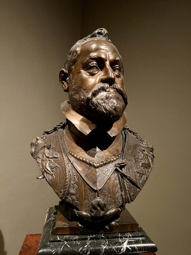 bronze bust of Rudolph II, 1607