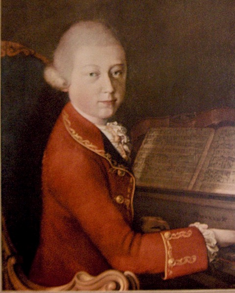 copy of portrait of Mozart from 1770