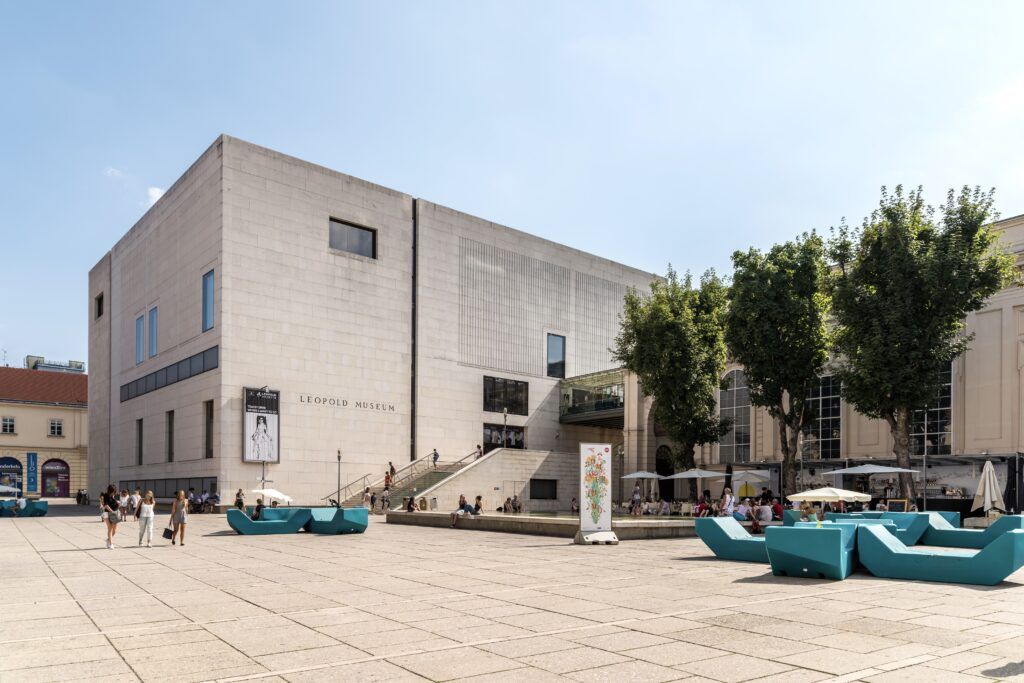 facade of the Leopold Museum