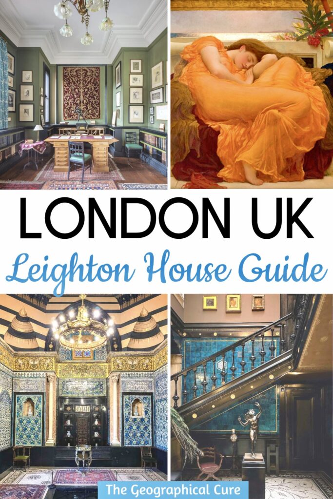 Pinterest pin for guide to Leighton House
