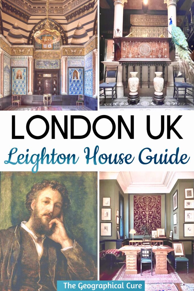 Pinterest pin for guide to Leighton House