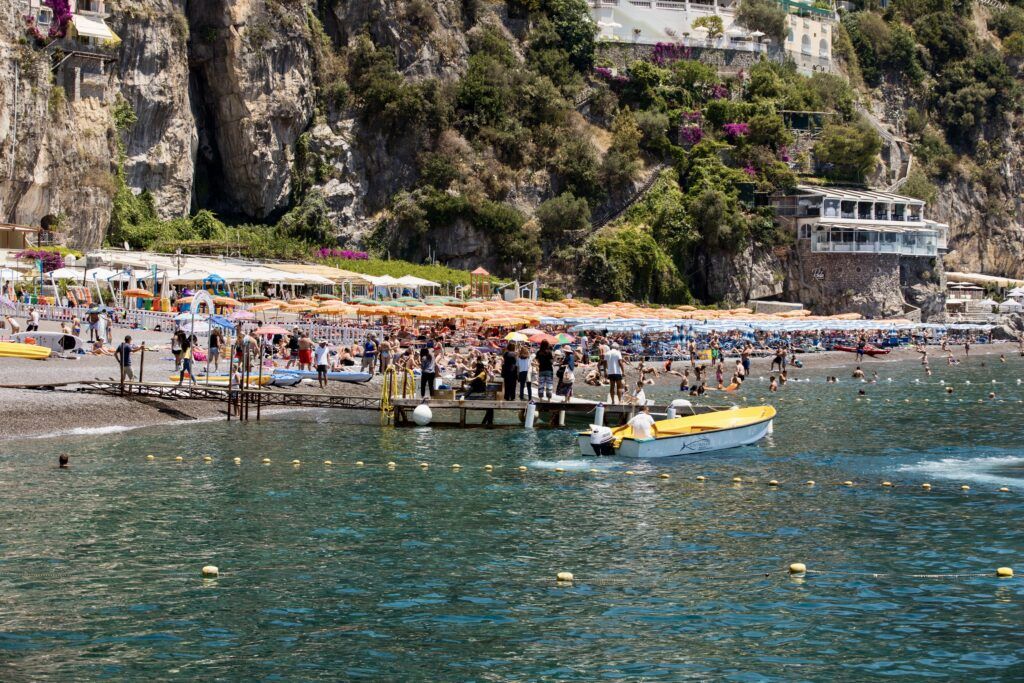 crowded beach