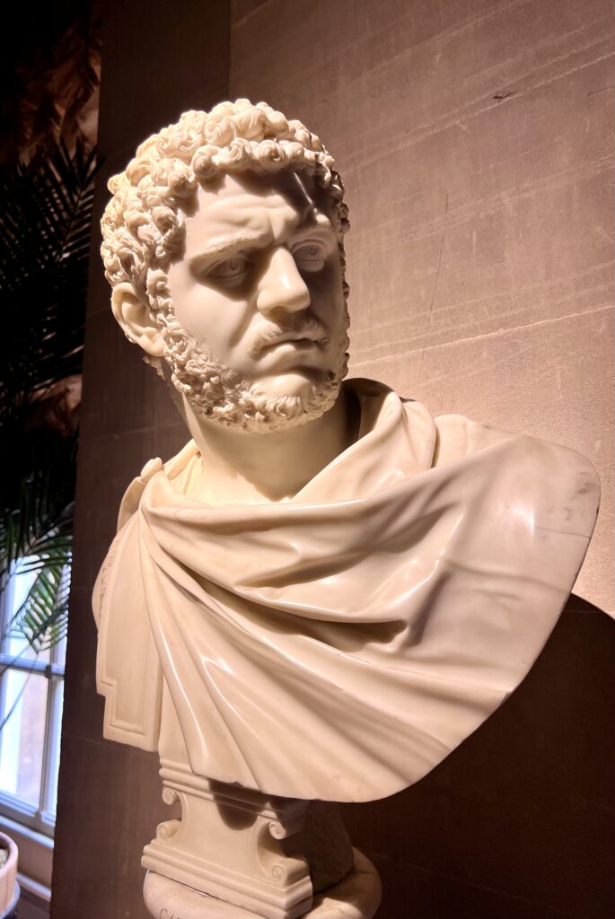 bust of Emperor Caracalla in the Great Hall