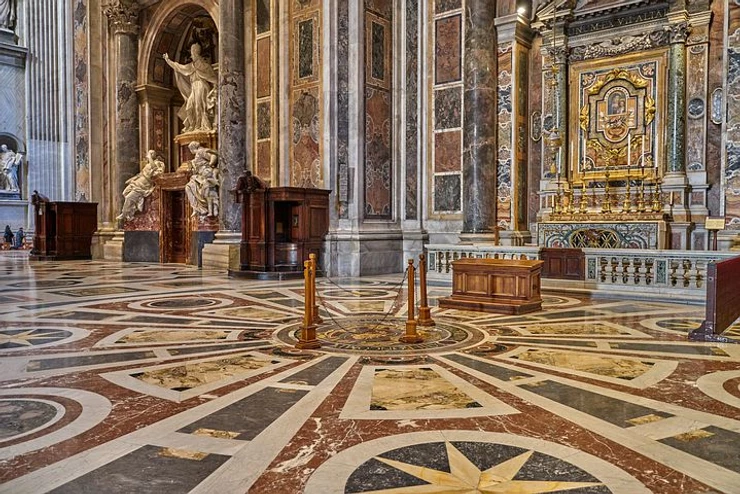 beautiful floors in St. Peter's basilica