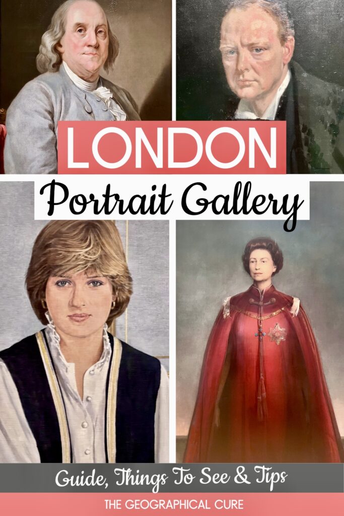 Pinterest pin for guide to the National Portrait Gallery in London