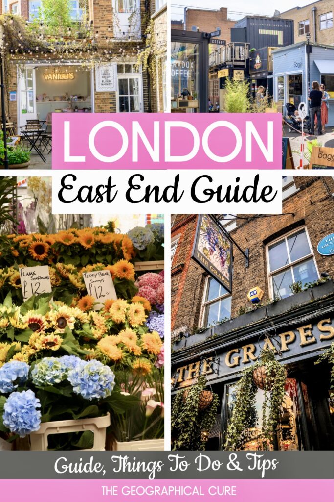 Pinterest pin for best things to do in East London