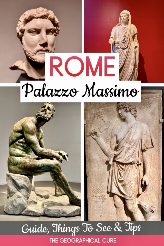 Pinterest pin for guide to Palazzo Massimo