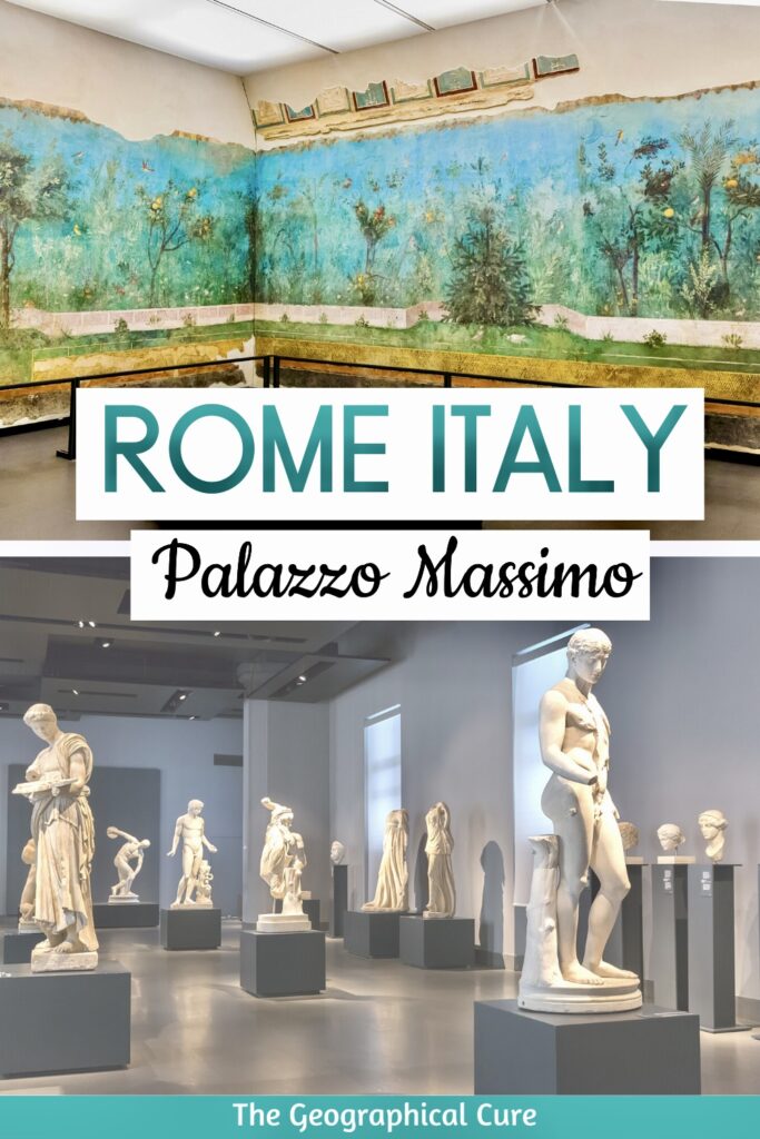 Pinterest pin for guide to Palazzo Massimo
