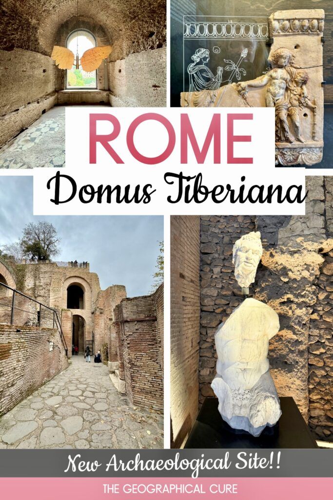 Pinterest pin for guide to Domus Tiberiana