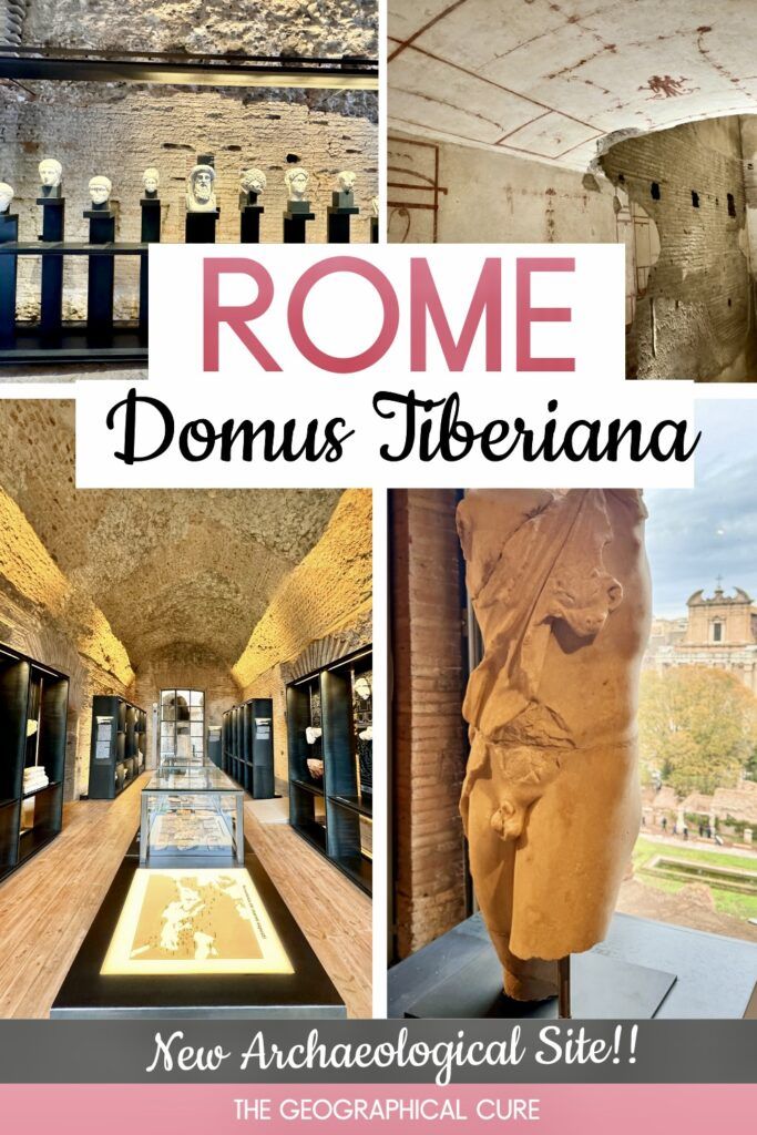 Pinterest pin for guide to Domus Tiberiana