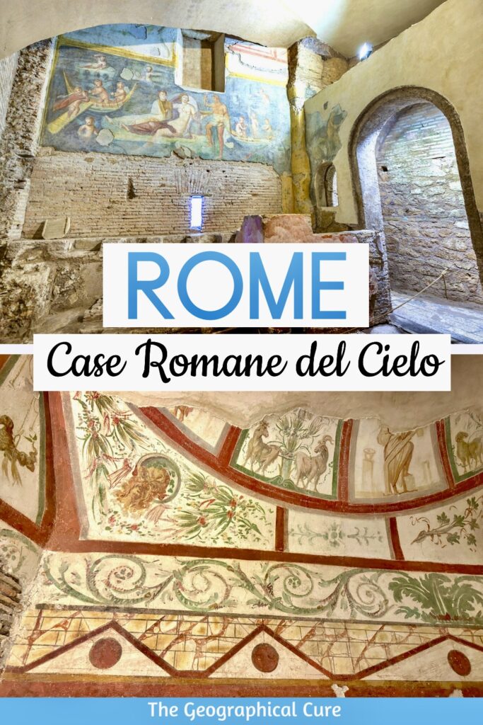 Pinterest pin for guide to Case Romane del Cielo