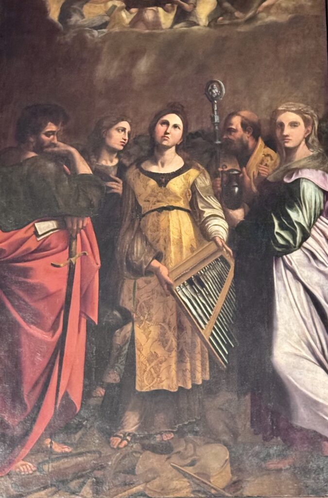 fresco of St. Cecilia by Domenichino