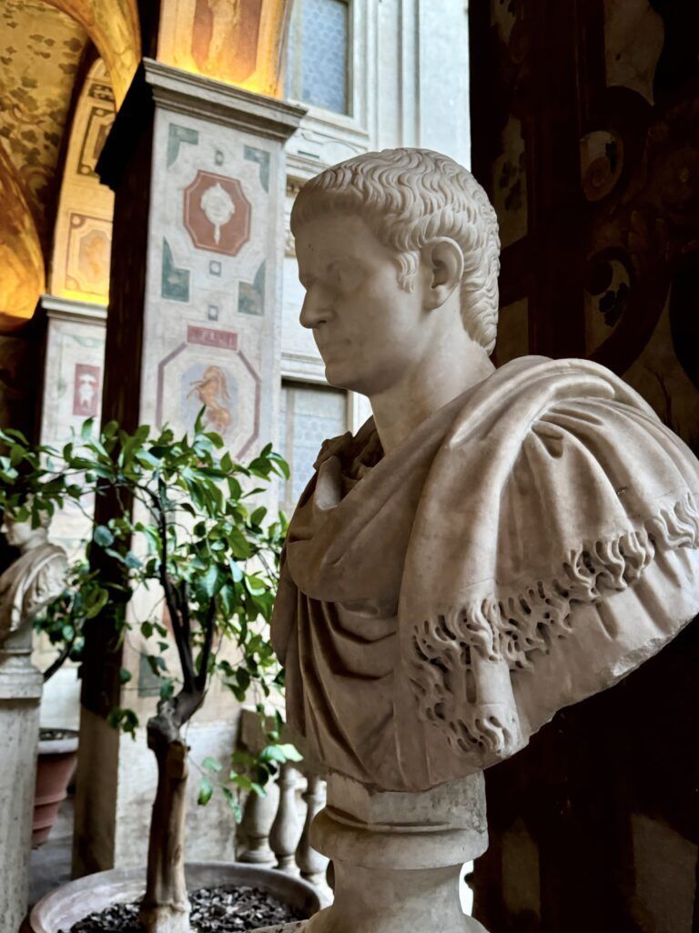 Emperor Tiberius bust in Palazzo Altemps