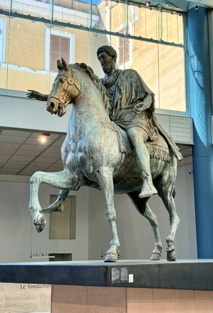 Equestrian statue of Marcus Aurelius from 175 AD
