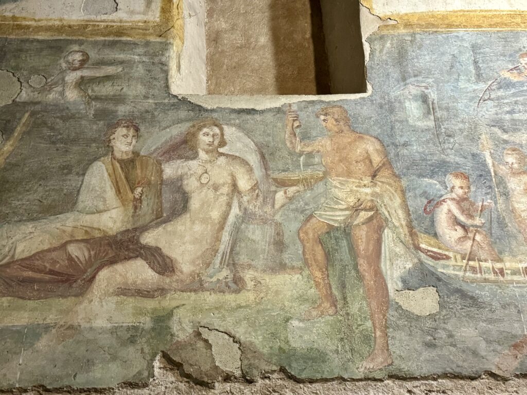 fresco in the Nymphaeum