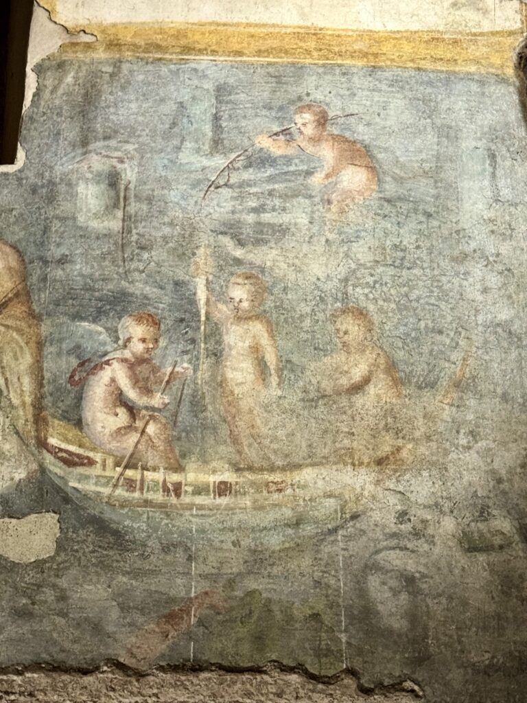 fresco detail in Nymphaeum
