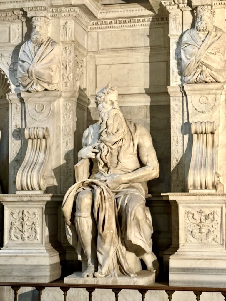 Michelangleo's Moses sculpture