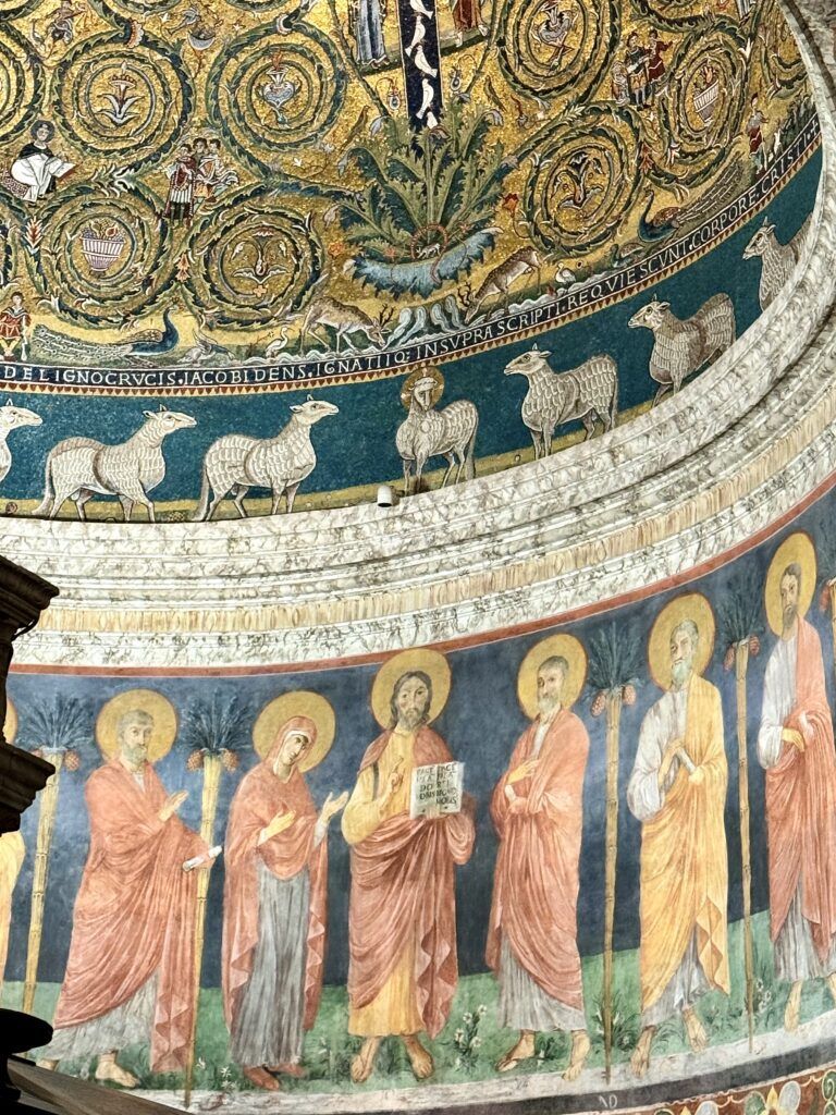 mosaics in the apse of San Clemente