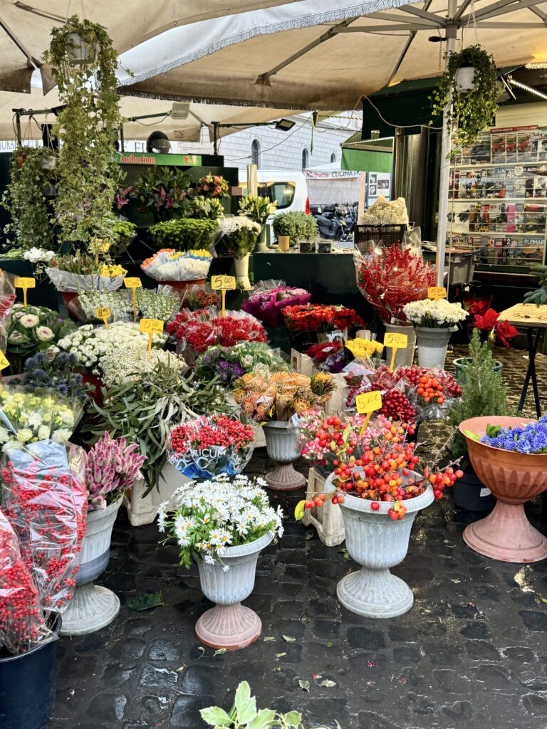 flowers in Campo de' Fiori