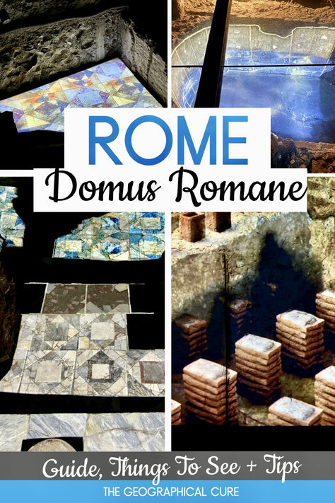 Pinterest pin for guide to Domus Romane Palazzo Valentini