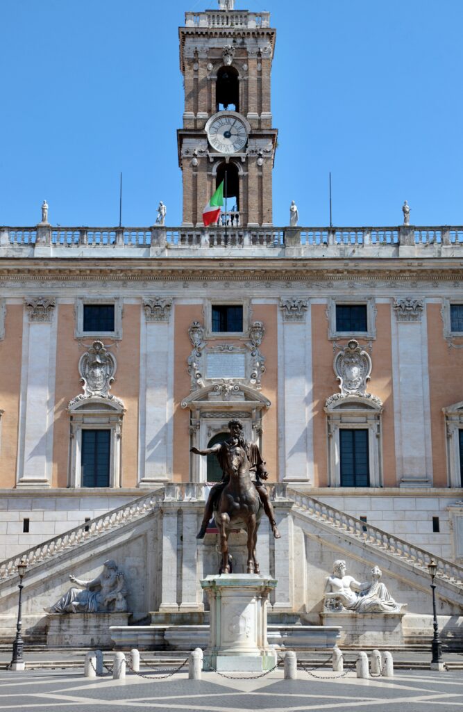 Marcus Aurelius statue at the Piazza del Campidoglio 