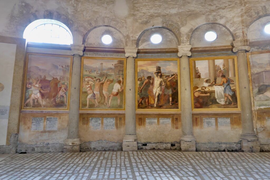 frescos in Santo Stefano Rotondo