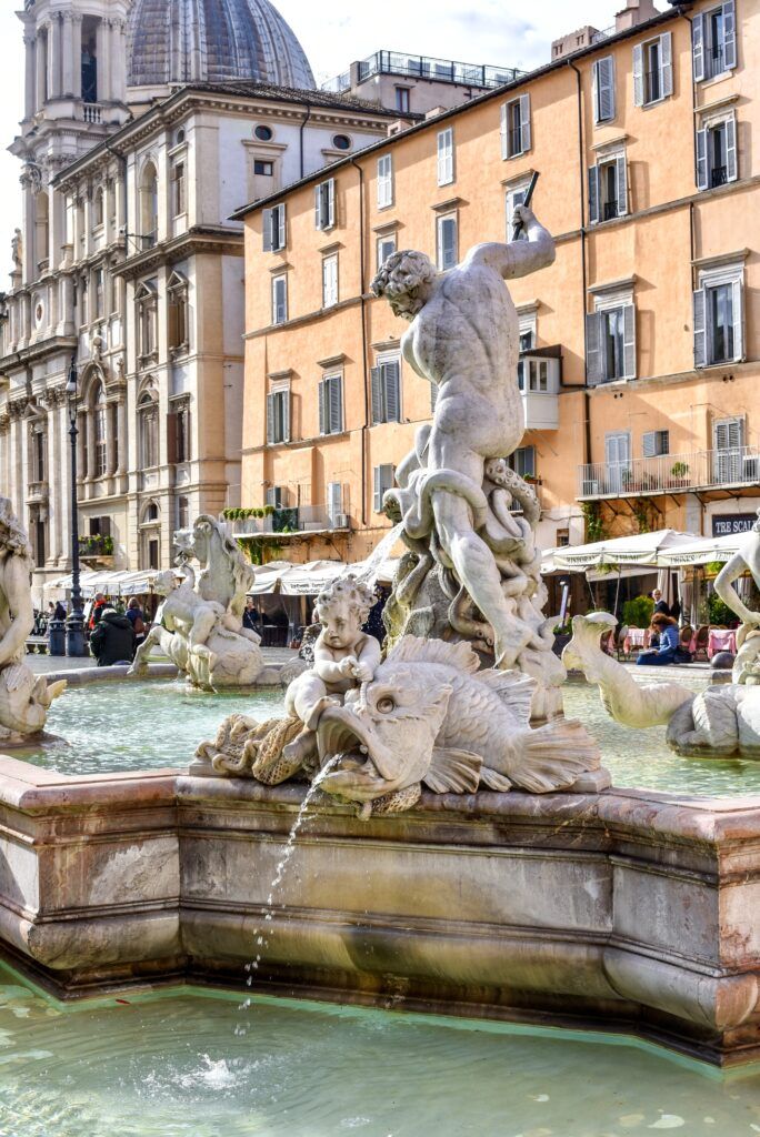 Fountain of Neptune in Piazza Navona